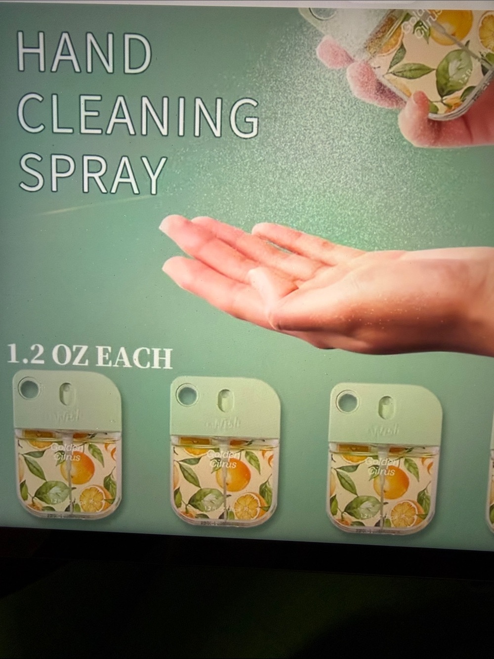 ❣️5|$25❣️Wish Cucumber Hand Cleaning Spray - Citrus Design (1 pack)